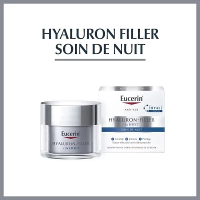 Eucerin Hyaluron-Filler Soin de Nuit + 3x Effect 50ml