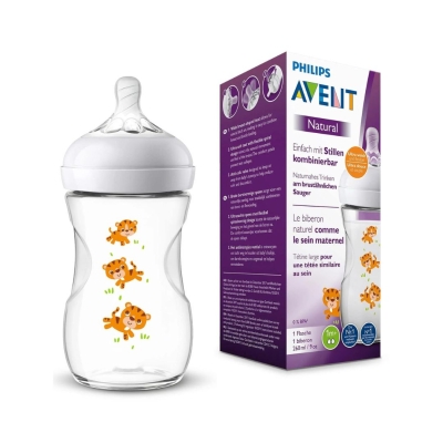 Philips Avent Biberon Natural 2.0 260 ml Tigre | DERMO