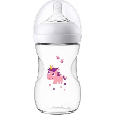 Avent Biberon Natural +1 Mois Licorne 260ml | DERMO