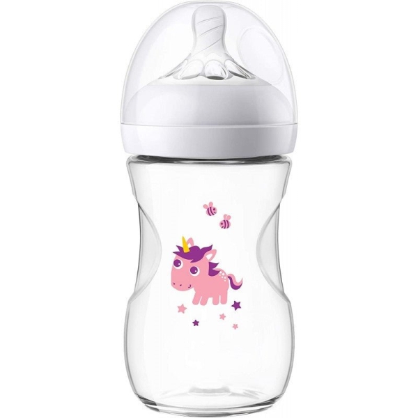 Avent Biberon Natural +1 Mois Débit Lent Licorne 260ml
