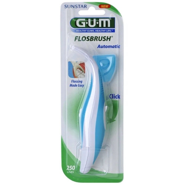 GUM Porte-Fil Dentaire Automatique Flosbrush REF 847