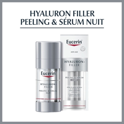 Eucerin Hyaluron-Filler Peeling & Sérum de Nuit | DERMO