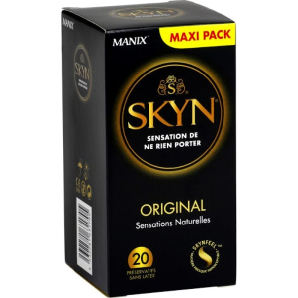 MANIX - Skyn original sensations naturelles 20 preservatifs