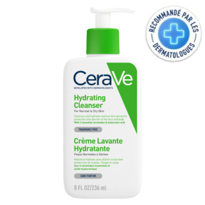 CERAVE - Creme lavante hydratante 236 ml | DERMO