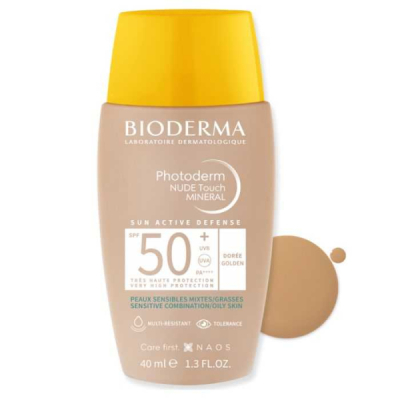 BIODERMA - Photoderm nude touch spf 50+ teinte doree | DERMO