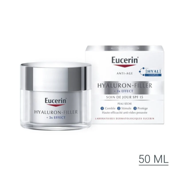 EUCERIN - Hyaluron filler 3* effect soin de jour spf 15 peau seche 50ml