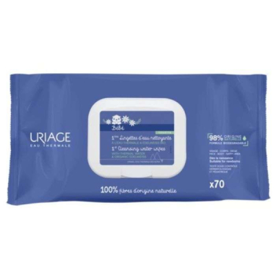 URIAGE - Bebe 1ere lingettes d'eau nettoyantes * 70 | DERMO